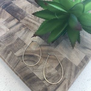 Metal Teardrop Hoops